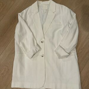 H&M Classic White Women's Blazer